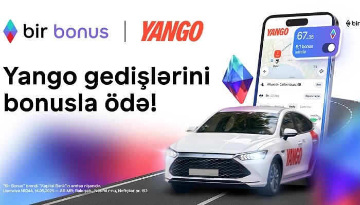 Taksi ödənişlərinizi Bir Bonus-la edin, pulunuz cibinizdə qalsın Taksi ödənişlərinizi Bir Bonus-la edin, pulunuz cibinizdə qalsın