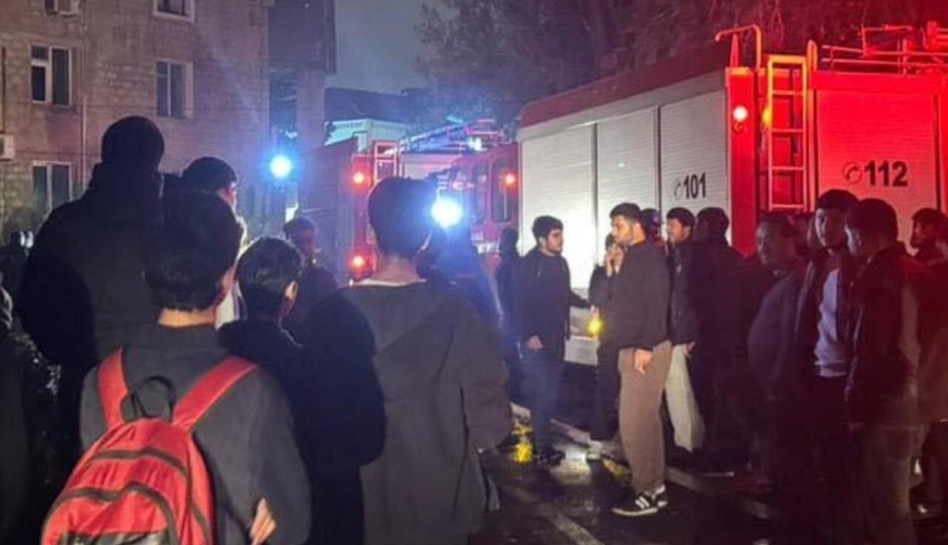 Yasamalda yanğın baş vermiş binadan YENİ GÖRÜNTÜLƏR - VİDEO