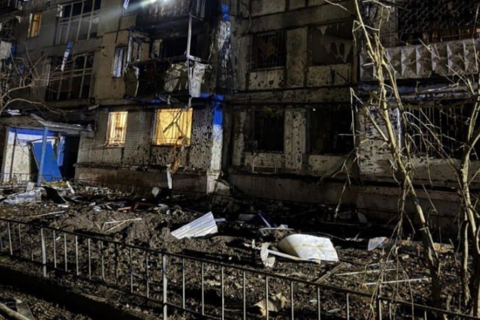 Dnepr şəhəri dronlarla vuruldu: 14 yaralı var - FOTO