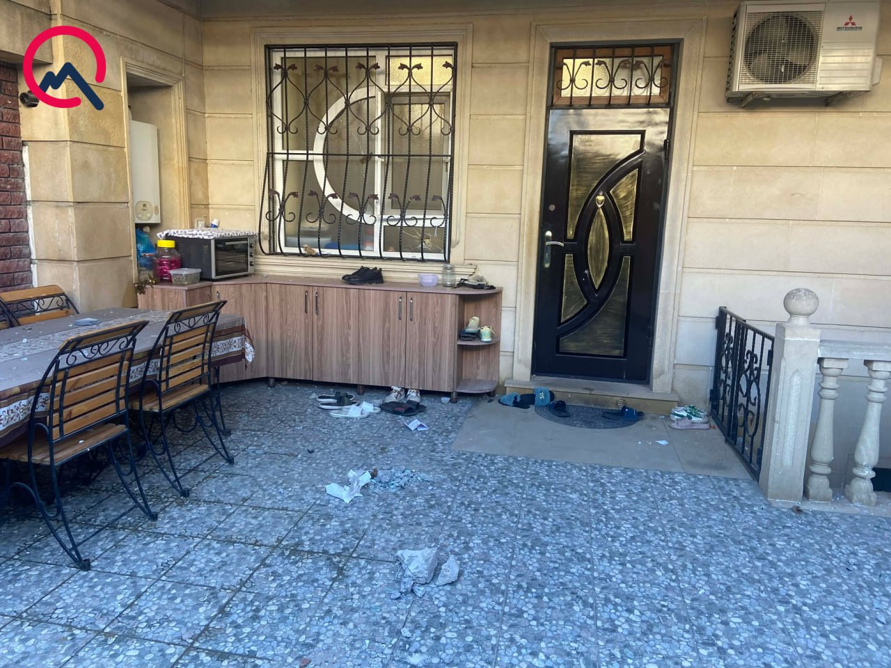 Partlayışda yaxınlıqdakı tikililərə də ziyan dəyib – FOTO