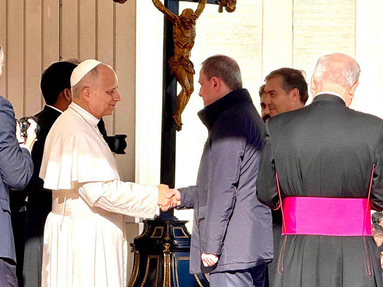 Ceyhun Bayramov Roma Papası ilə görüşüb - FOTO