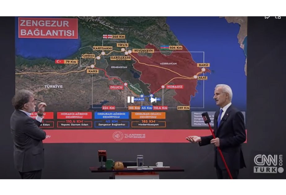 Türkiyəli nazir: 2029-2030-cu illərdə Zəngəzur dəhlizindən fəal istifadə edə biləcəyik