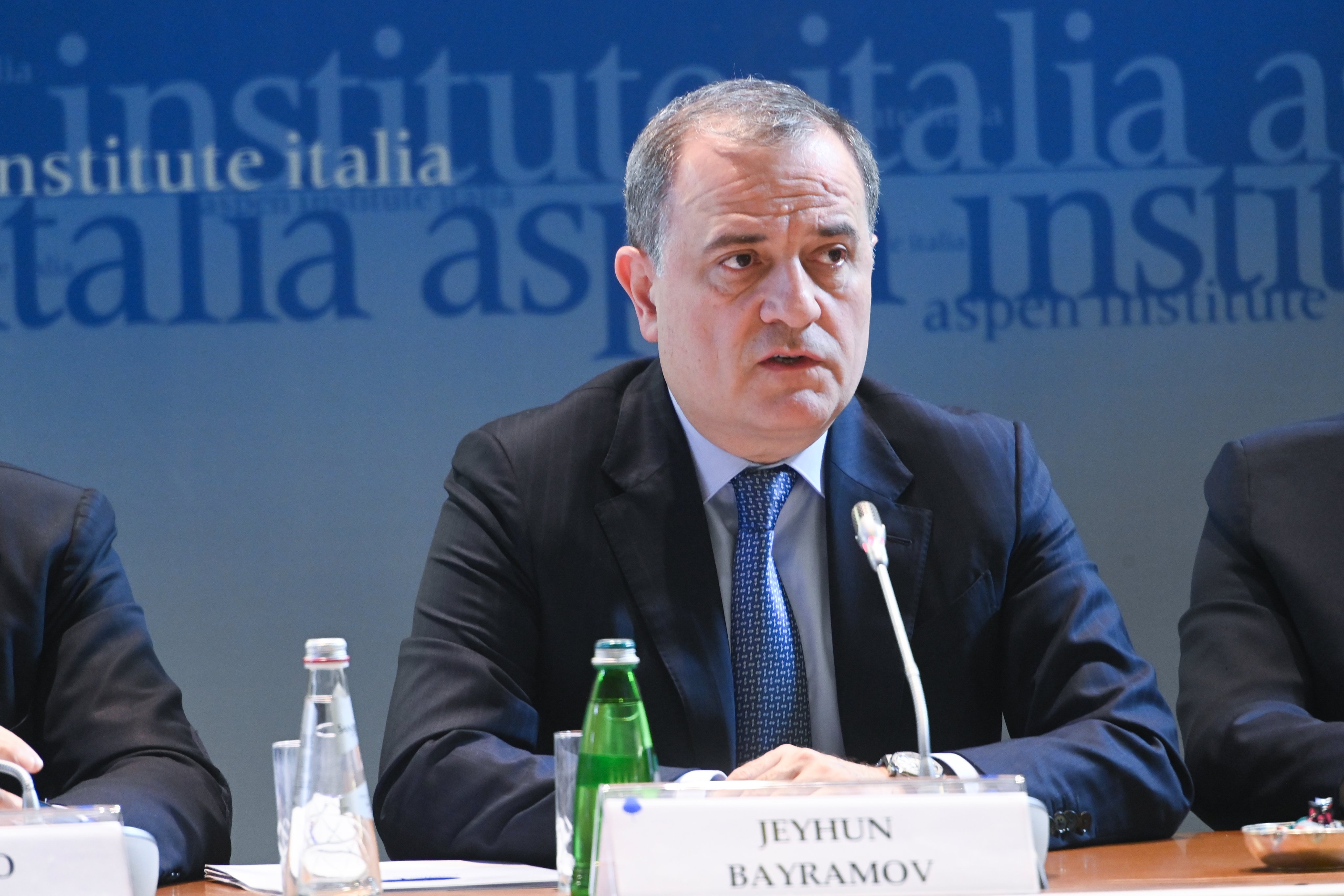 Ceyhun Bayramov "Aspen Institute Italia"da keçirilən dəyirmi masa müzakirəsində iştirak etdi - FOTO