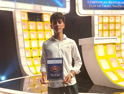Qusar məktəblisi “Əlaçı” müsabiqəsinin qalibi oldu