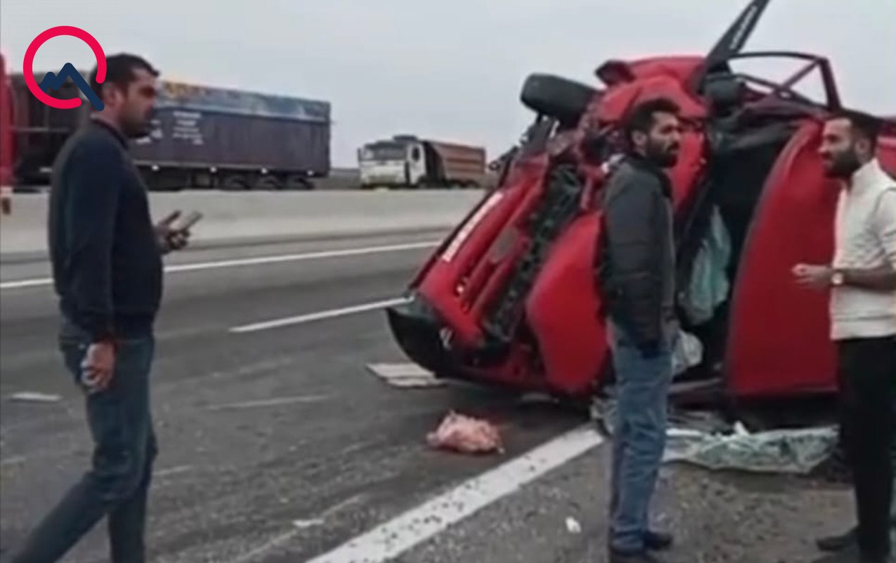 Salyanda ağır qəza olub - Yaralı var