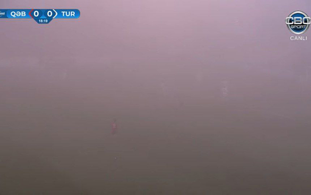 “Qəbələ” – “Turan Tovuz” matçı yarımçıq dayandırıldı - Dumana görə - VİDEO  