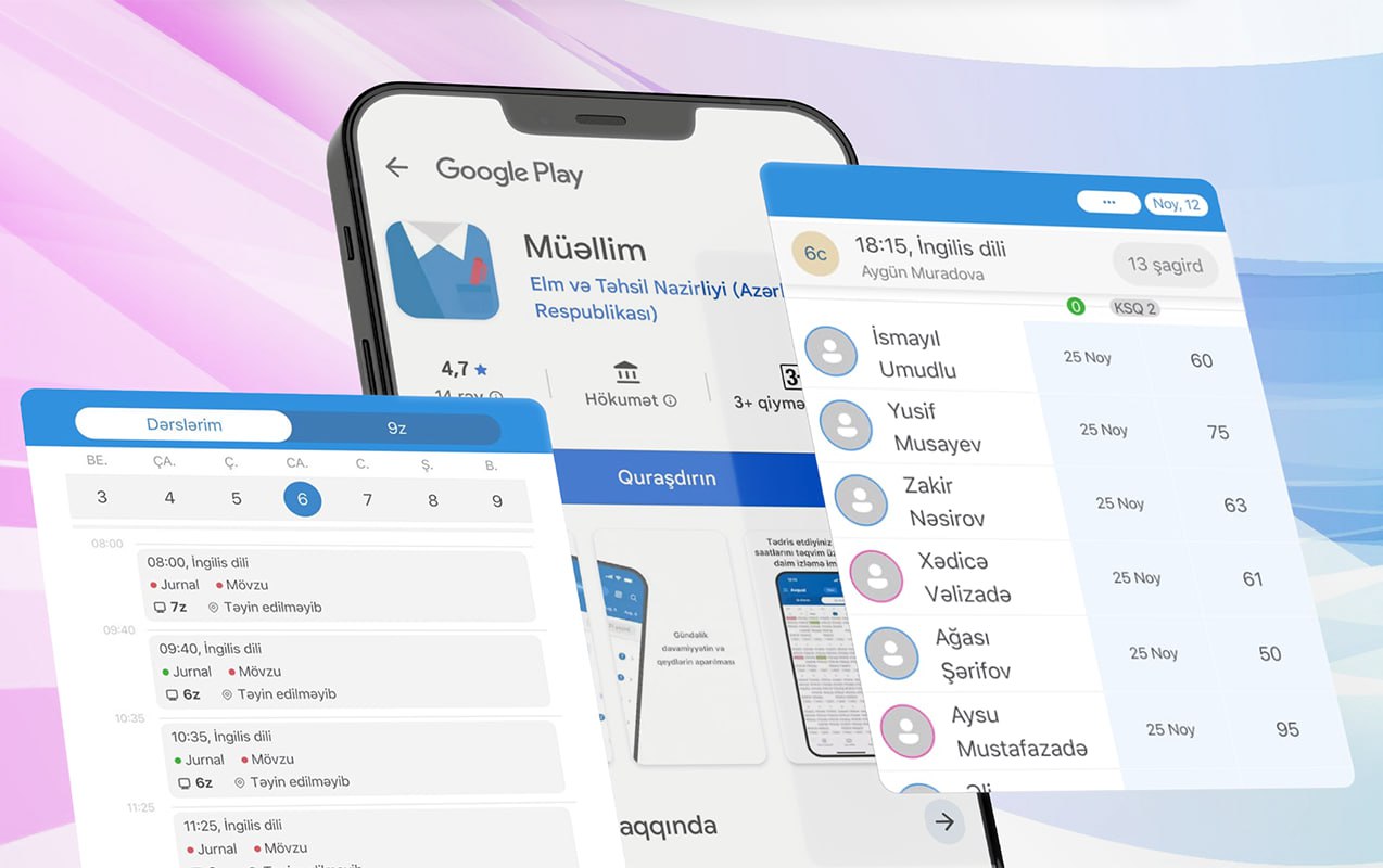 Müəllimlər üçün yeni mobil tətbiq istifadəyə verildi – FOTO Müəllimlər üçün yeni mobil tətbiq istifadəyə verildi – FOTO