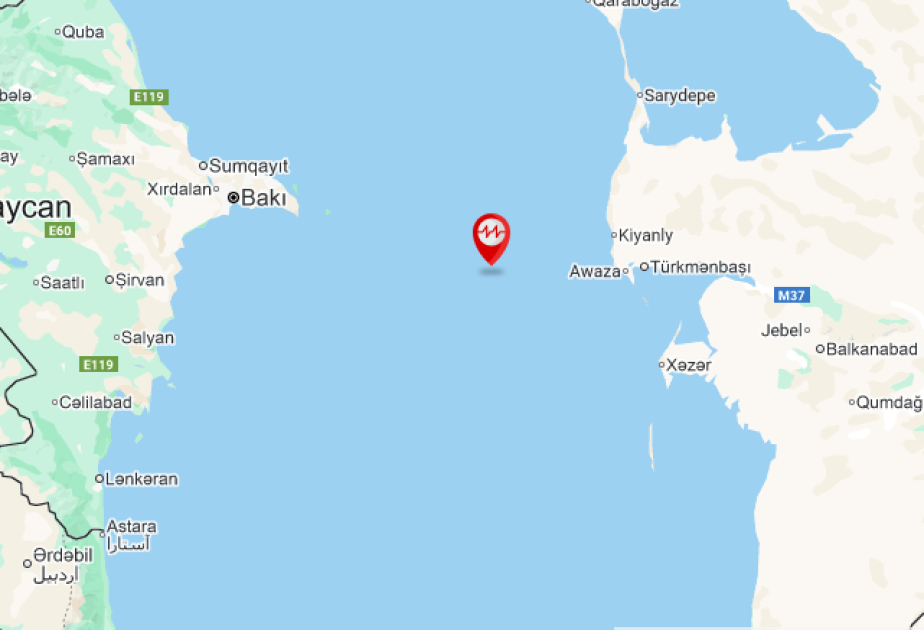 Xəzər dənizində zəlzələ oldu Xəzər dənizində zəlzələ oldu