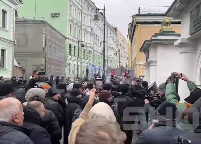 Moskvada Paşinyan əleyhinə mitinq keçirildi - VİDEO