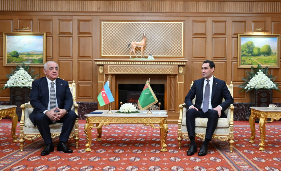 Əli Əsədov Aşqabadda Sərdar Berdiməhəmmədov ilə görüşdü – FOTO Əli Əsədov Aşqabadda Sərdar Berdiməhəmmədov ilə görüşdü – FOTO