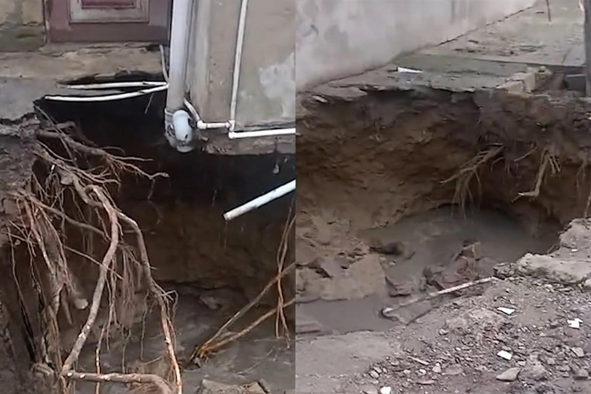 Biləcəridə yaşayış evinin bünövrəsi çökdü - VİDEO Biləcəridə yaşayış evinin bünövrəsi çökdü - VİDEO