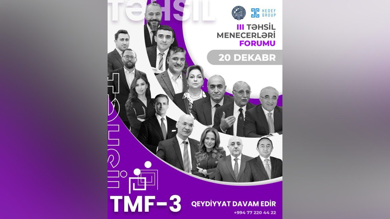Bakıda III Təhsil Menecerləri Forumu KEÇİRİLƏCƏK - FOTO Bakıda III Təhsil Menecerləri Forumu KEÇİRİLƏCƏK - FOTO