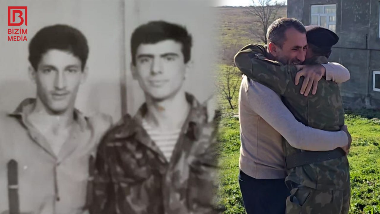 Döyüş yoldaşlarının 32 ildən sonra GÖRÜŞ ANLARI – VİDEO Döyüş yoldaşlarının 32 ildən sonra GÖRÜŞ ANLARI – VİDEO