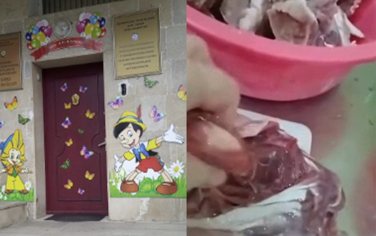 Bu bağçada uşaqlara keyfiyyətsiz ət verilir? &ndash; VİDEO