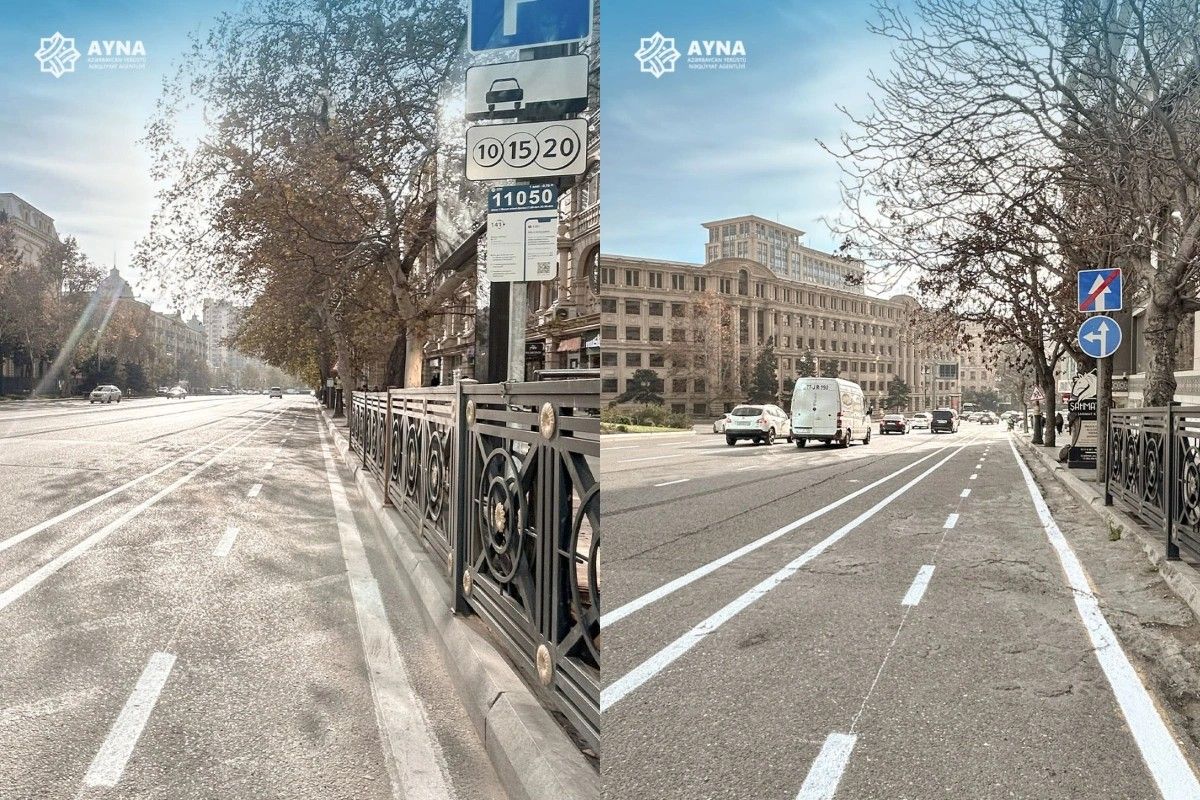 Paytaxtın iki küçəsində YENİLİK - FOTO Paytaxtın iki küçəsində YENİLİK - FOTO