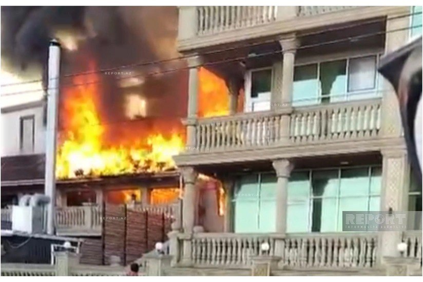 Novxanıda restoranda YANĞIN &ndash; VİDEO/YENİLƏNİB