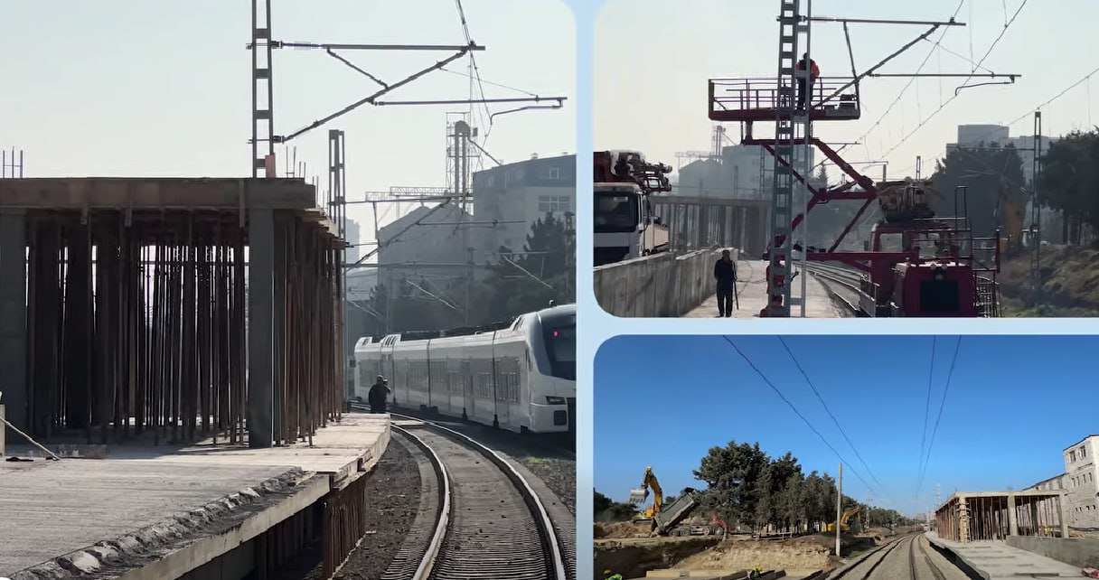 Dərnəgül dayanacağının tikintisi davam edir – VİDEO Dərnəgül dayanacağının tikintisi davam edir – VİDEO