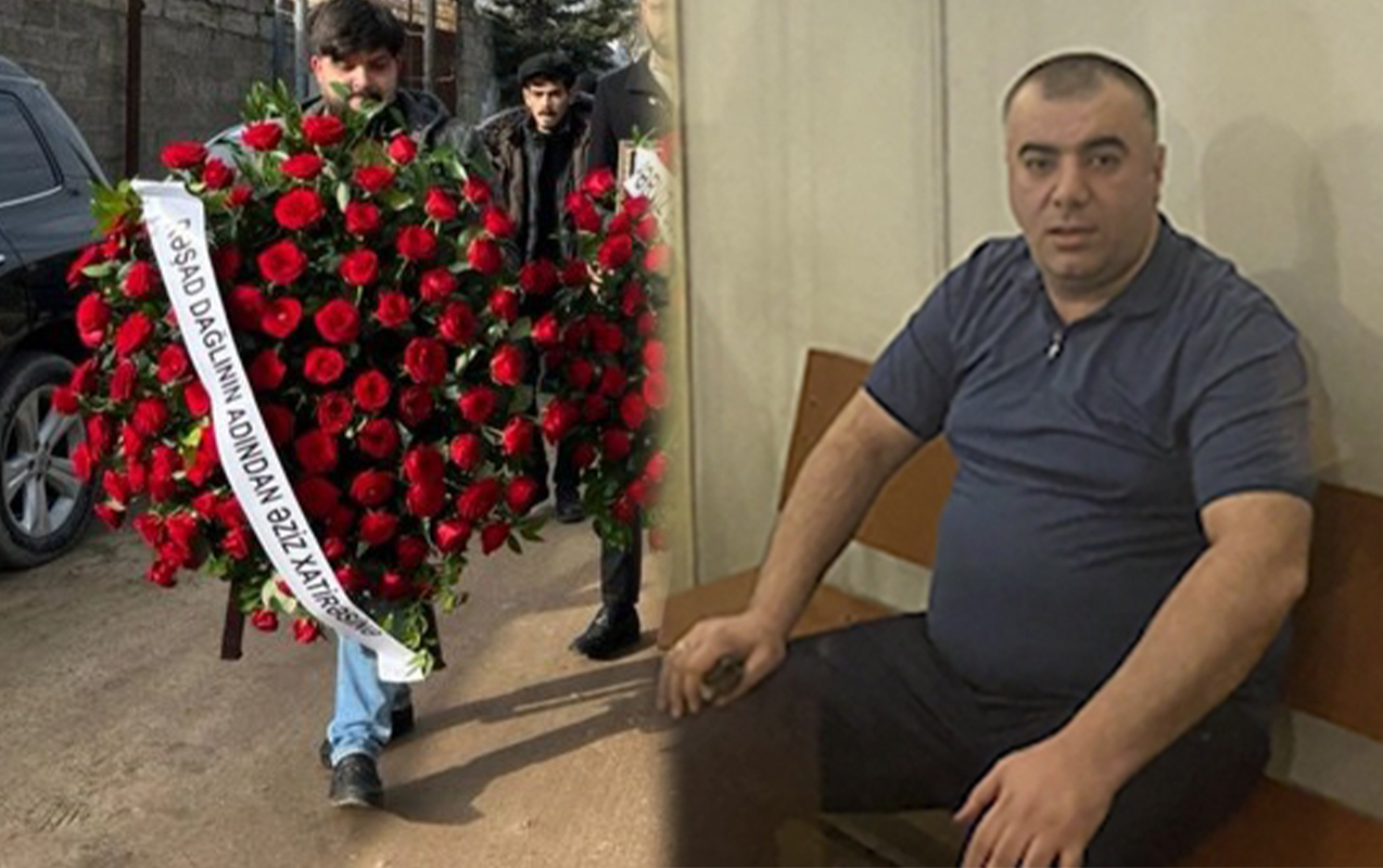 Rəşad Dağlı Kərimin dəfninə əklil göndərdi &ndash; FOTO