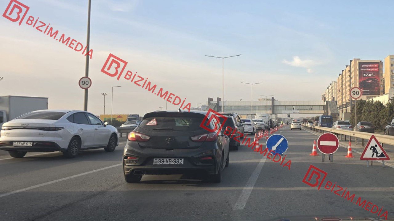 Bakı-Sumqayıt yolundakı tıxacın səbəbi BİLİNDİ &ndash; VİDEO