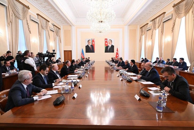 Bakıda Azərbaycan-Türkiyə Birgə Hökumətlərarası Komissiyasının iclası KEÇİRİLDİ - FOTO