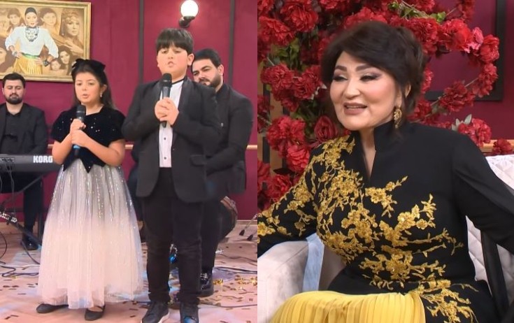 Nəvələrindən Nazpəriyə sürpriz - VİDEO