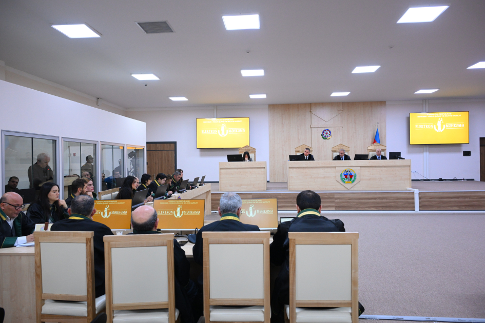 Ermənistan vətəndaşlarının məhkəməsi son söz çıxışları ilə davam etdirilib - FOTO