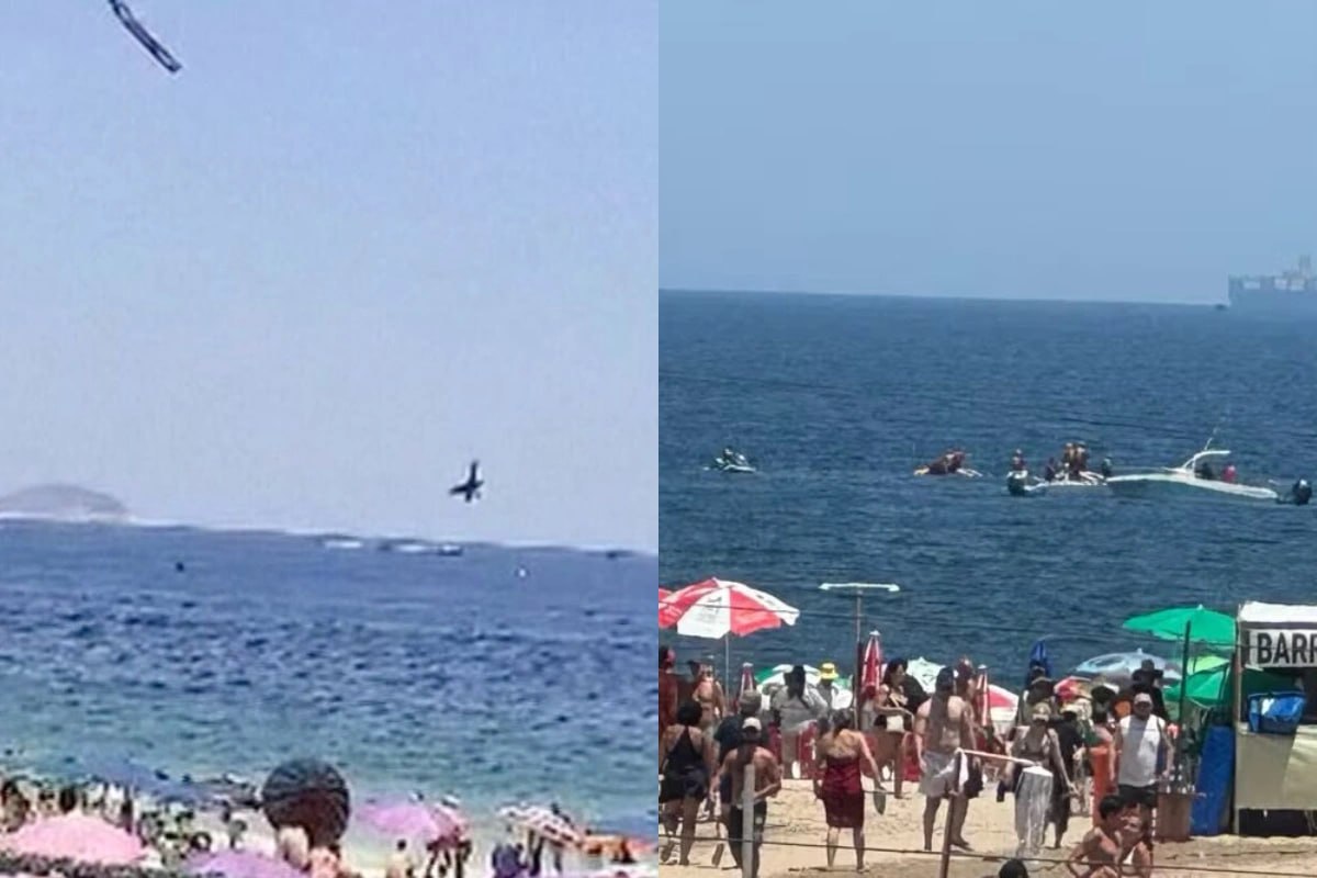 Təyyarə okeana düşdü - VİDEO