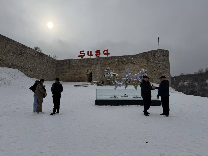 Şuşada mövsümün İLK QARI - FOTO