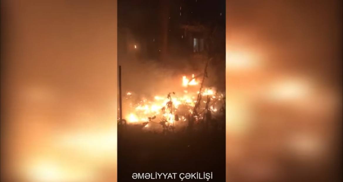 Bakıda ağaclıq sahədə YANĞIN OLUB - VİDEO