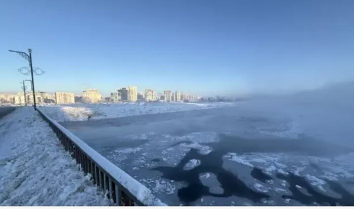 Türkiyənin ən uzun çayı dondu