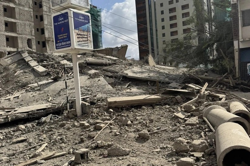 Keniyada çoxmərtəbəli bina UÇUB - Dağıntılar altında qalanlar var