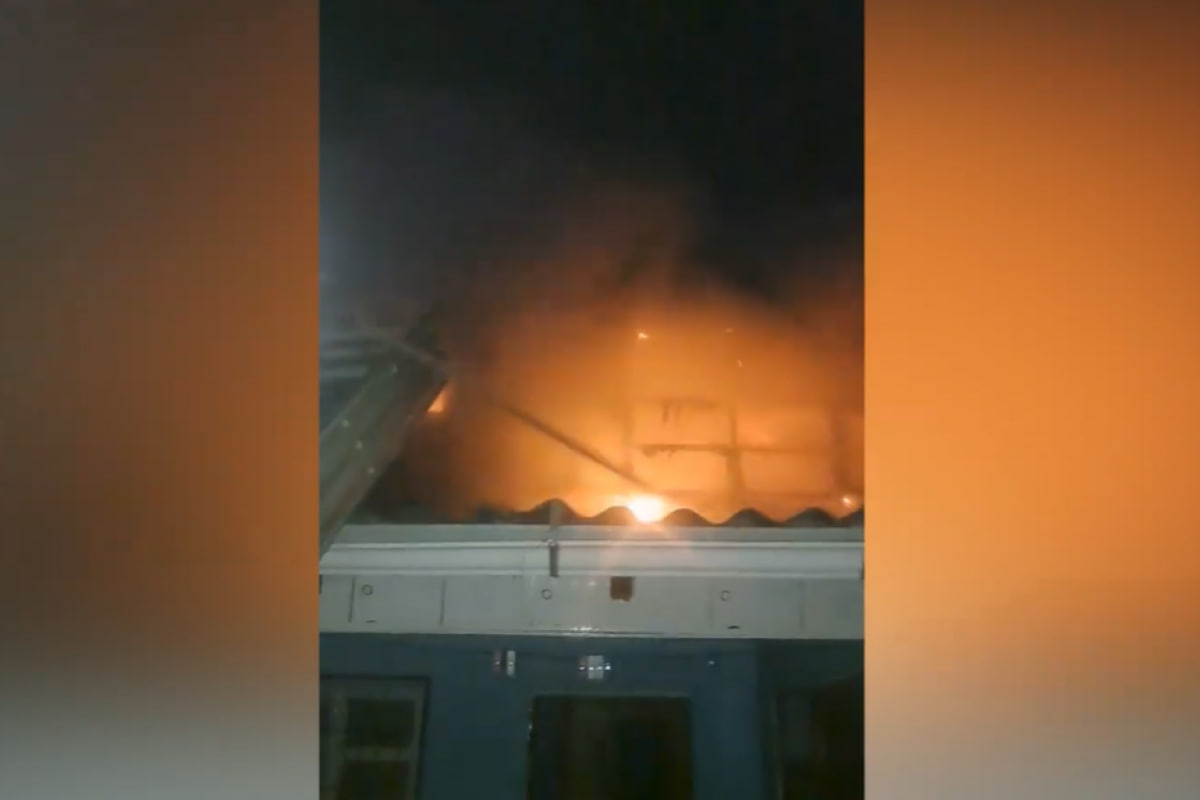 Beyləqanda yataqxana binasında YANĞIN &ndash; VİDEO