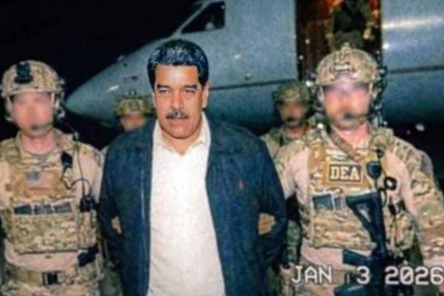 Maduro ABŞ hərbçiləri tərəfindən tutulduqdan sonra - FOTO