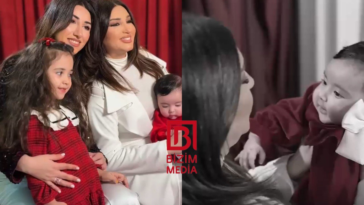 Dilarə ilk dəfə yeni doğulan nəvəsini GÖSTƏRDİ &ndash; VİDEO