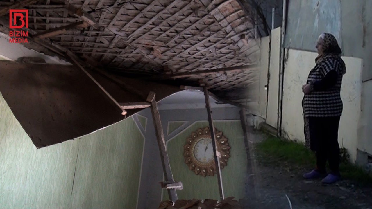 Şabranda evin damı ÇÖKDÜ - Ailə ölüm təhlükəsi ilə üz-üzə - VİDEO Şabranda evin damı ÇÖKDÜ - Ailə ölüm təhlükəsi ilə üz-üzə - VİDEO