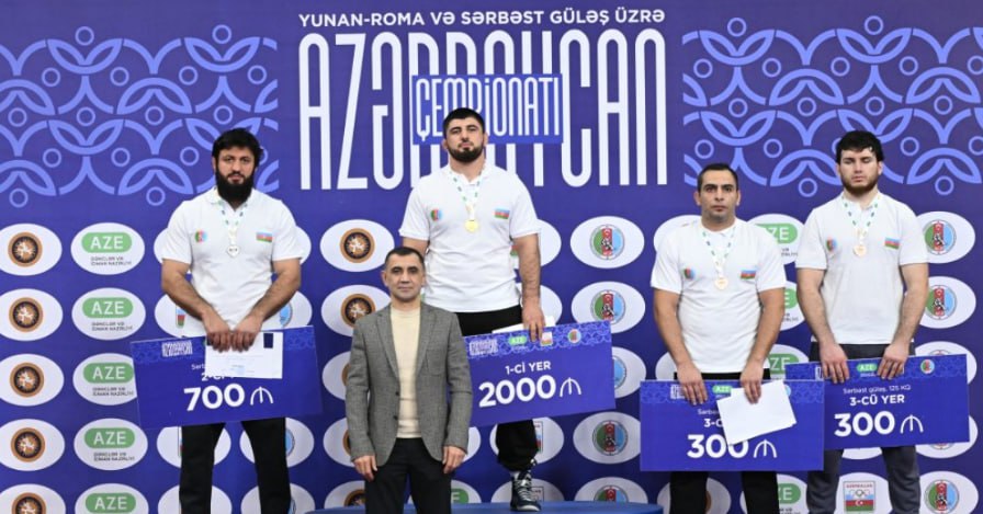 Güləş üzrə Azərbaycan çempionatına yekun vuruldu - QALİBLƏRİN ADLARI - FOTO