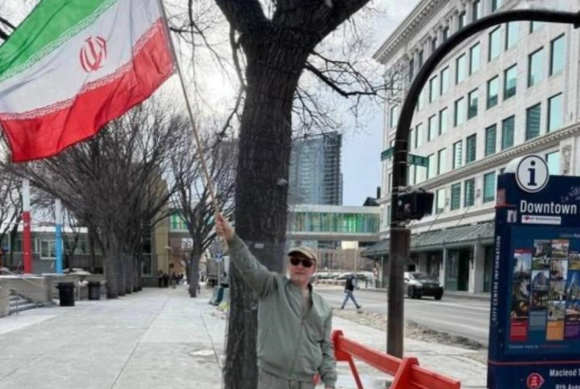 Kanadada İran bayrağını qaldıran şəxs saxlanıldı &ndash; VİDEO