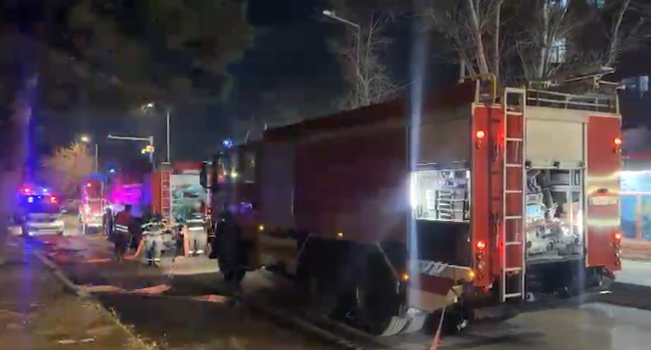 Yasamaldakı yanğın söndürüldü - YENİLƏNİB - FOTO/VİDEO