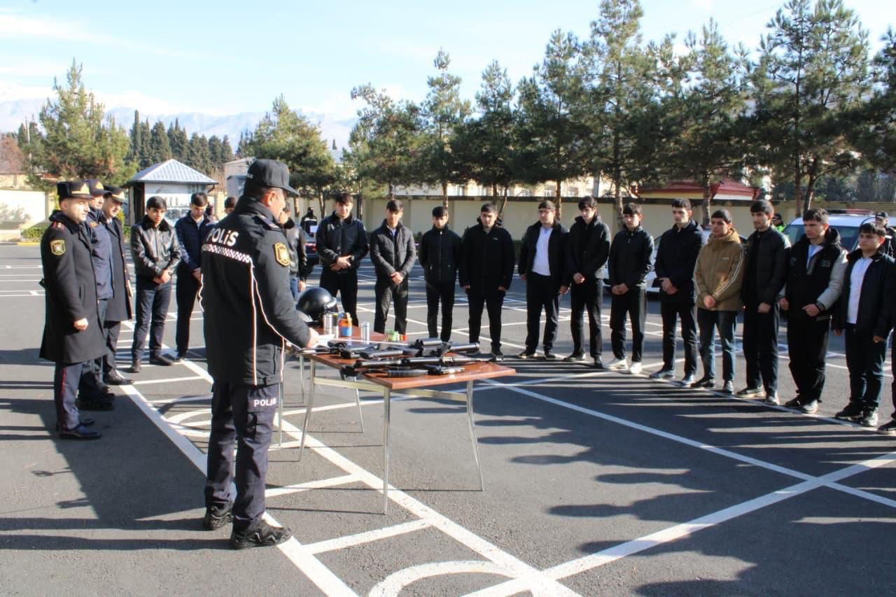 Balakəndə gələcəyin polis zabitləri ilə görüş KEÇİRİLDİ - FOTO