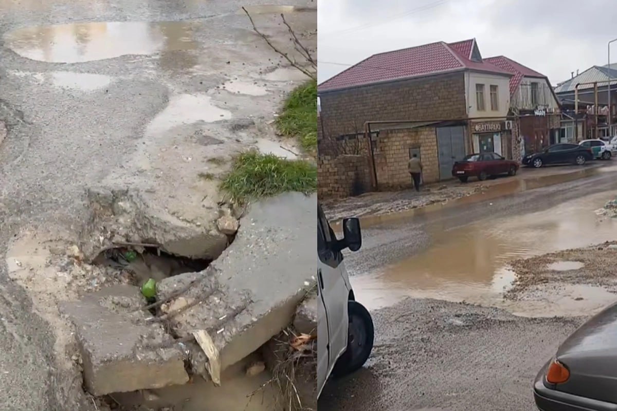 Qobu sakinlərinin yol problemi: "KÜÇƏLƏR KEÇİLMƏZ VƏZİYYƏTDƏDİR" &ndash; VİDEO