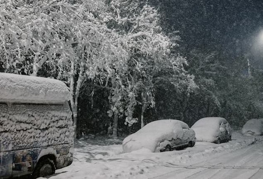 Güclü qar Cəlilabad&ndash;Yardımlı yolunda hərəkəti çətinləşdirdi &ndash; VİDEO
