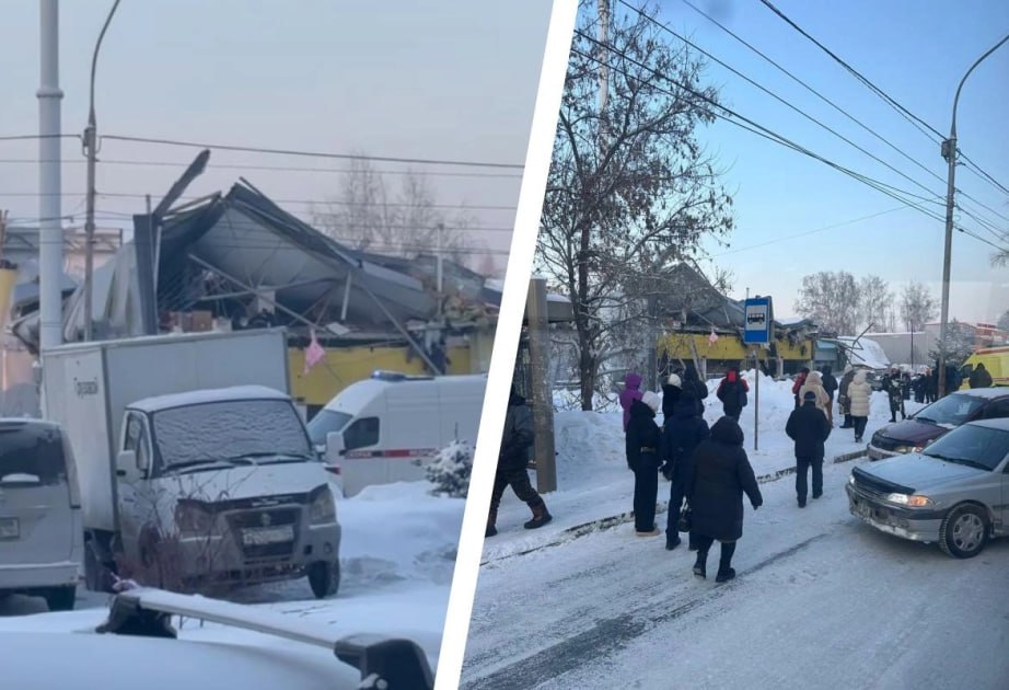 Rusiyada ticarət mərkəzi çökdü &ndash; ANBAAN VİDEO