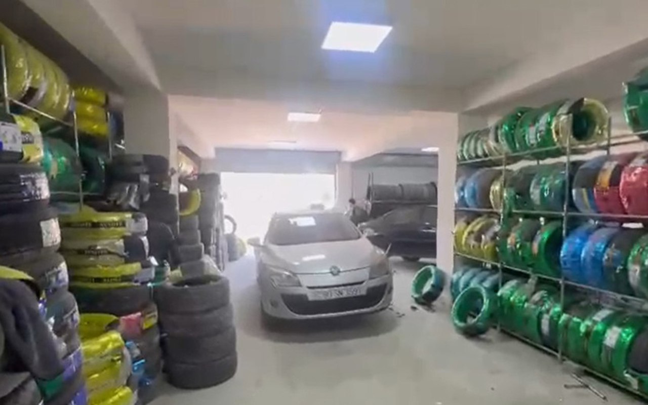 Yaşayış binasındakı təkər satışı anbarı bağlandı &ndash; VİDEO