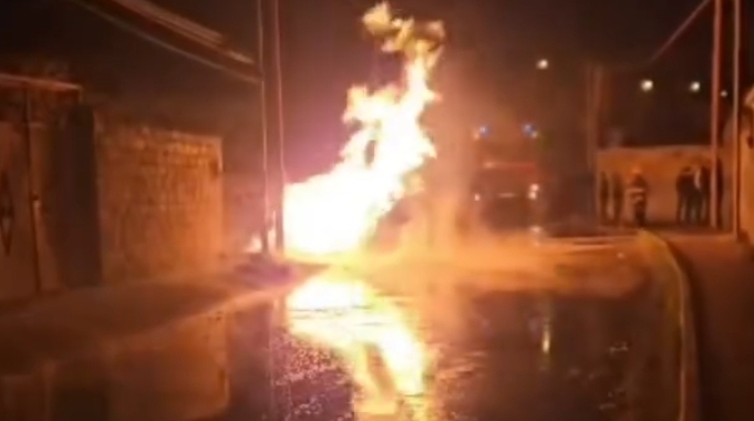 Mehdiabadda qaz xəttində qəza: Qəsəbə mavi yanacaqsız qaldı - VİDEO Mehdiabadda qaz xəttində qəza: Qəsəbə mavi yanacaqsız qaldı - VİDEO