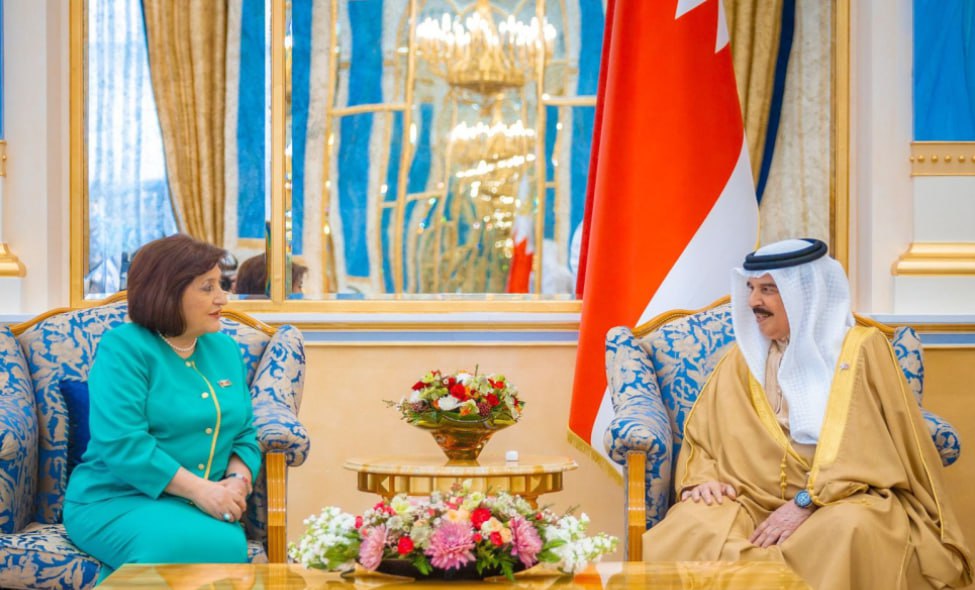 Sahibə Qafarova Bəhreyn Kralı ilə görüşdü - FOTO