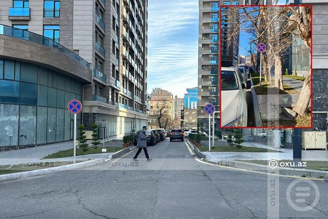 Bakının mərkəzində sürücüləri çaşdıran yol nişanı ilə bağlı TƏDBİR GÖRÜLDÜ &ndash; FOTO/VİDEO