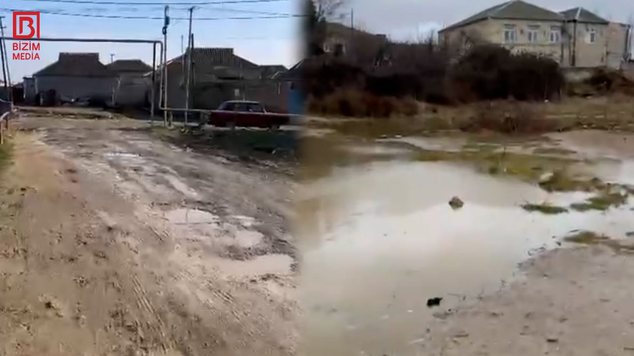 Sabunçu sakinləri yağışdan çıxıb yağmura yox, palçığa düşürlər – VİDEO Sabunçu sakinləri yağışdan çıxıb yağmura yox, palçığa düşürlər – VİDEO
