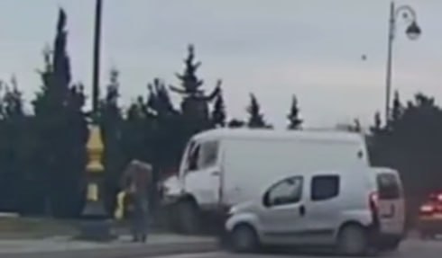 Paytaxtdakı zəncirvari qəzanın ANBAAN VİDEOSU