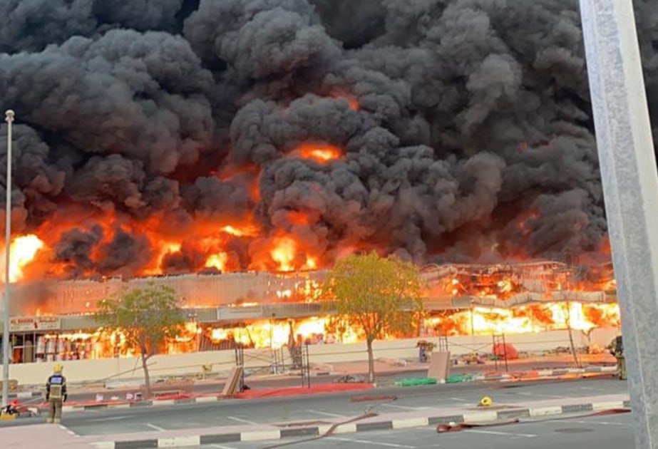 Tehran bazarında güclü yanğın - VİDEO