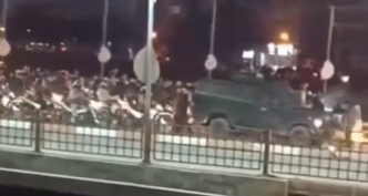 Ərdəbildə baş verən etirazlardan yeni görüntülər - VİDEO